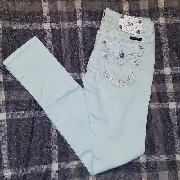 Miss Me Denim - Miss Me Mint Colored Jeans